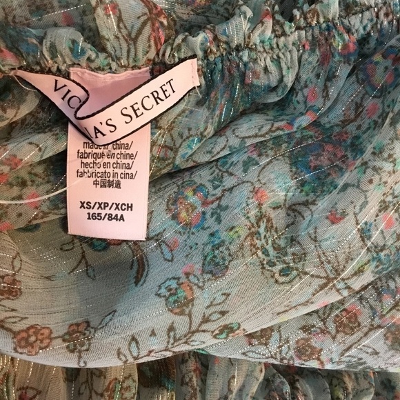 VICTORIA’S Secret XS cami style layered front floral semi sheer - Picture 5 of 15